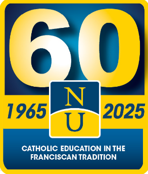 Neumann University 60 years logo